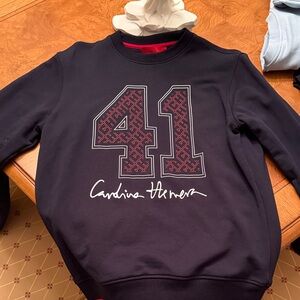 Carolina Herrera men’s navy varsity sweatshirt